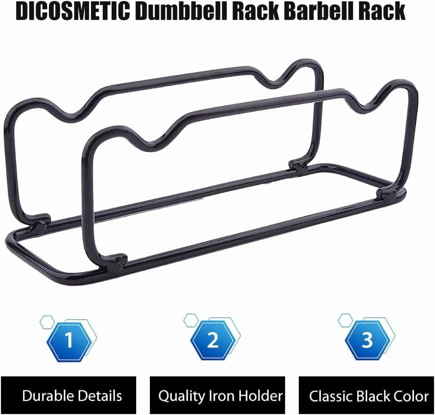 1Pc Barbell Rack Holder Black Iron Dumbbell Brackets Small Dumbbell Holder Dumbbell Storage Rack Floor Fitness Storage Rack Weight Holder Rack