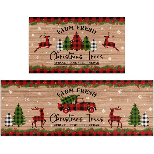 Ideasonna Grinch - Felpudo para puerta de entrada, diseño navideño