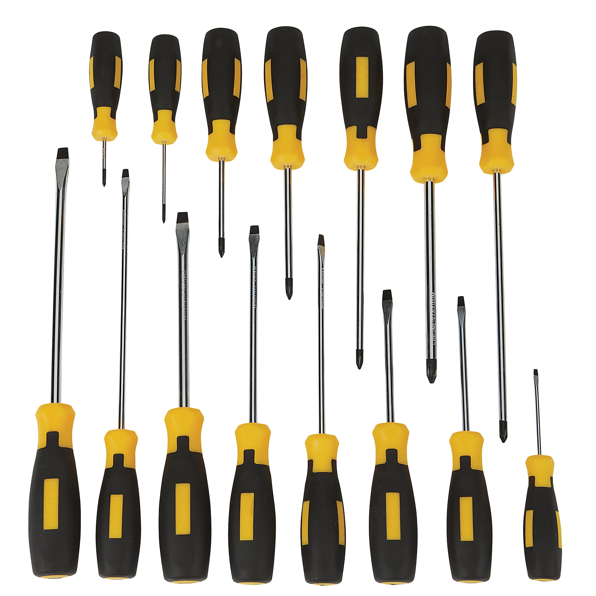 Klutch 15-Pc. Combination Screwdriver Set