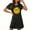 QR1-Black##Halloween Costumes, variant on Meichang Short Sleeve Nightgown for Women Women's Halloween Nightgown Sleepwear Tshirt Dress Halloween Print Sleepshirt Summer Fall Crew Neck Loose Nightshirts