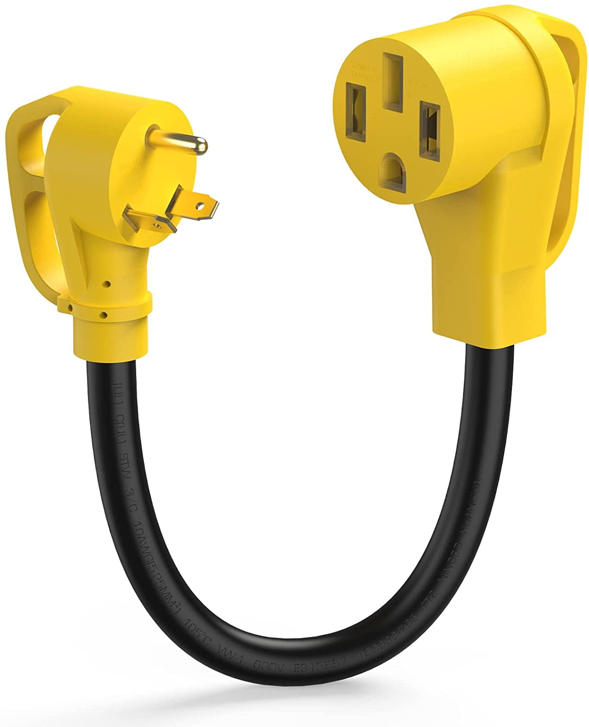 TOOLIOM 30 Amp to 50 Amp RV Power Adapter Cord NEMA TT30P Male to 14