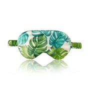 THXSILK Silk Sleep Mask, 19 Momme Mulberry Silk Eye Mask, 100% Real Natural Pure Silk Eye Sleep Shade Cover, Plants
