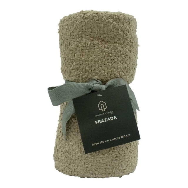 Frazada Home Trends 1 Pieza Borrego Beige