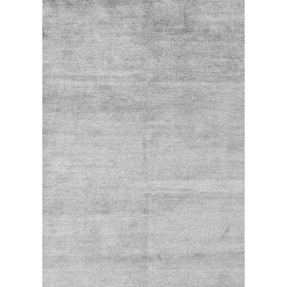 Ahgly Company Indoor Rectangle Solid Gray Modern Area Rugs, 2' x 3'