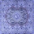 thumbnail image 1 of Ahgly Company Indoor Square Persian Blue Traditional Area Rugs, 4' Square, 1 of 4