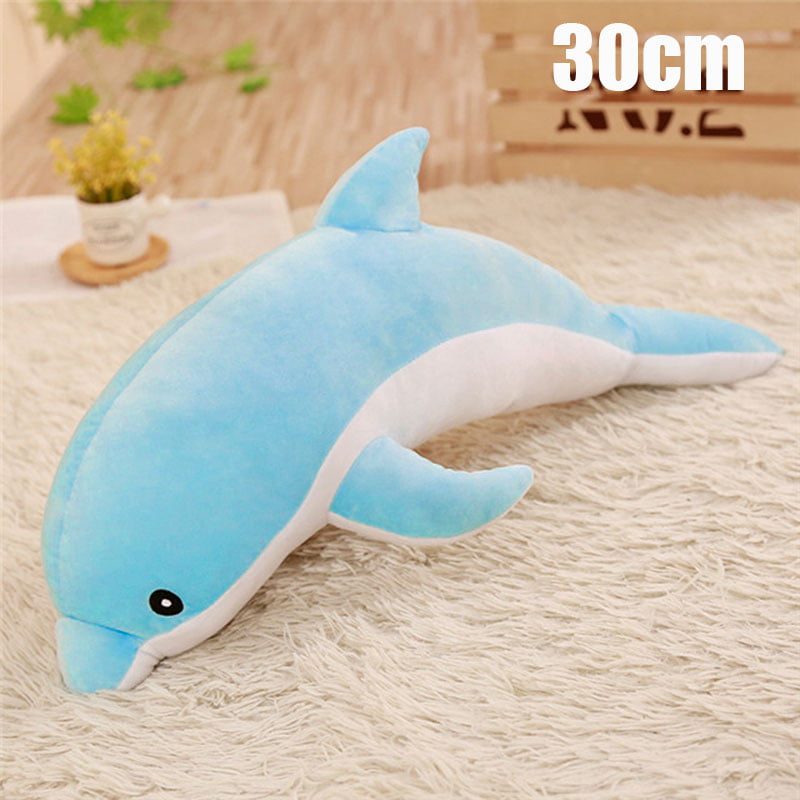 Stuffed Animal Dolphin Plush Fish Ocean Nautical Kids Toddler Toy Gift New 