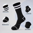 thumbnail image 4 of ARWSER Men's Crew Socks 10 Pairs Soft Comfortable Breathable Terry Cushioned Socks Casual Multi-Purpose Daily Outdoor Socks for Men, 4 of 6