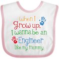 thumbnail image 3 of Inktastic Engineer Like Mommy Boys or Girls Baby Bib, 3 of 4