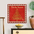 thumbnail image 4 of Great Big Canvas "Holiday Stamp II"  by SD Graphics Studio White Olive Green   Wrapped Canvas Print Wall Artwork, 4 of 7