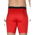 Athletic Works Men's Long Leg Breathable Mesh Performance Boxer Briefs