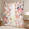 thumbnail image 2 of Homewish Chic Pink Flowers Blackout Curtains Set of 2 (52x84 Each) For Teens Female Girls,Spring Garden Window Curtains,Exotic Style Curtains and Drapes,Lightweight Room Decor, 2 of 6