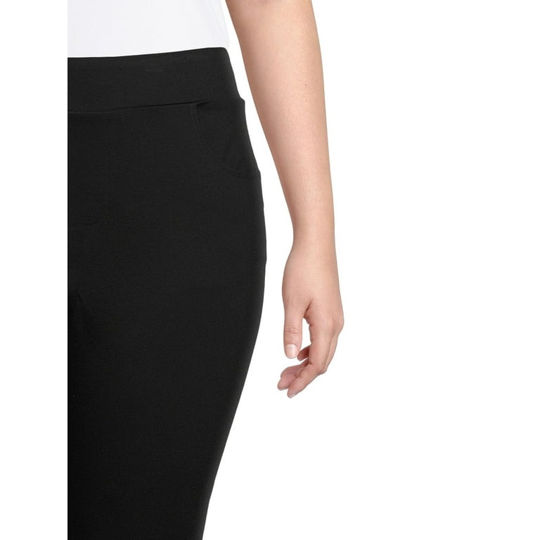 Ponte pants with zipper hot sale