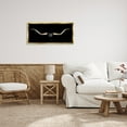 thumbnail image 2 of Stupell Industries Bull Horns Shadow Animal Painting Animals & Insects Painting Gold Floater Framed Canvas Art Print Wall Art, 31 x 14, 2 of 9