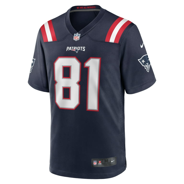 Men's Nike Demario Douglas Navy New England Patriots Game
