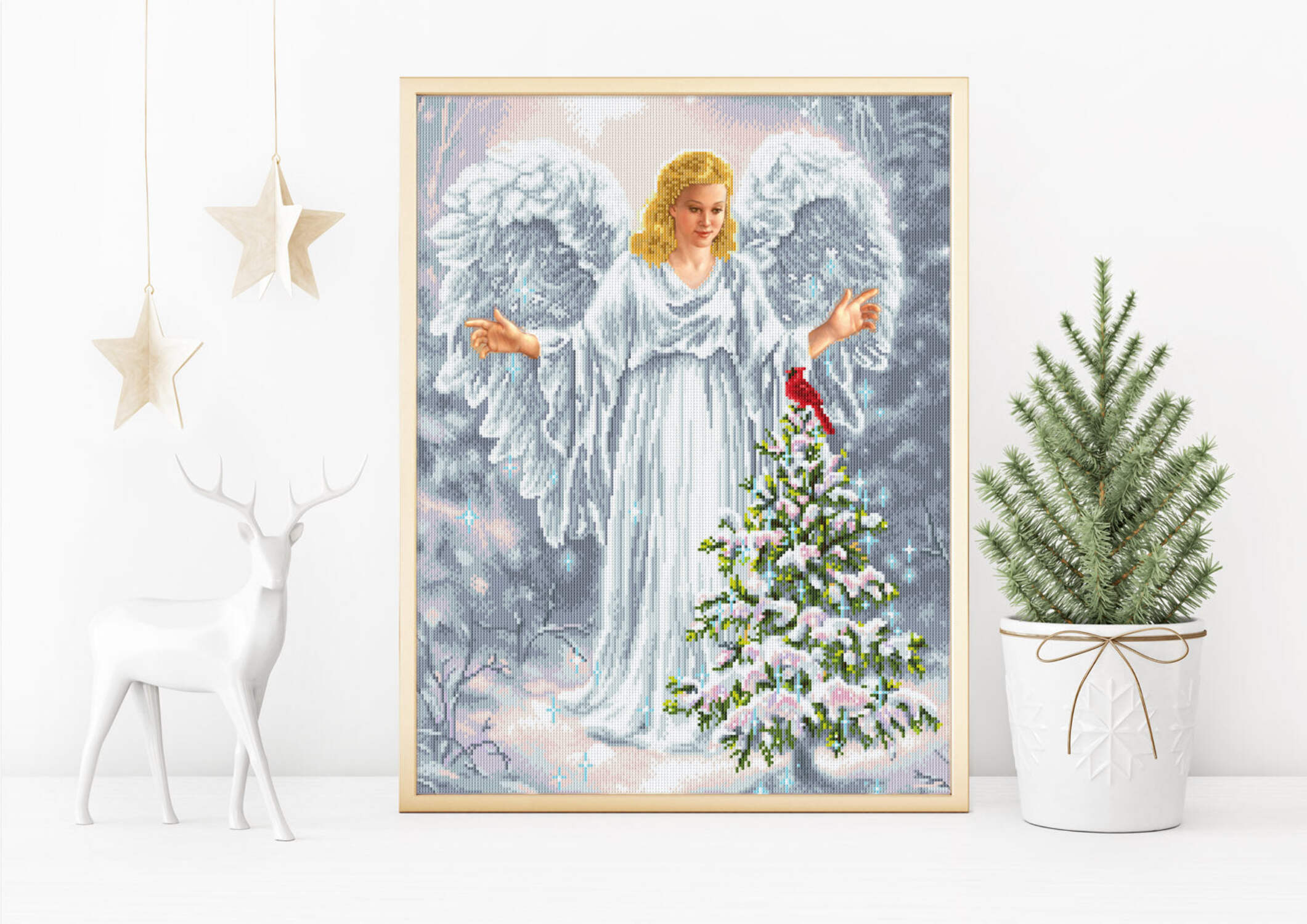 Diamond Dotz Christmas Angel Diamond Painting Kits for Adults - Diamond Art Kits a Relaxing Creative Craft Kit with Dotz Gems