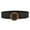 Black, variant on Belt Christmas Women Woven Elastic Casual Summer Solid Stretch Skinny With Wooden Buckle Belts For Women