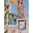 thumbnail image 3 of Anygrew Womens Summer Short Sleeve Tunic Tops Loose Fit Casual Blouses, 3 of 7
