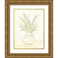 thumbnail image 1 of Lee, Judson 15x18 Gold Ornate Wood Framed with Double Matting Museum Art Print Titled - Fern Arrangement, 1 of 4