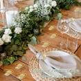 thumbnail image 4 of HWZWT Simple Modern Napkin Ring Set Metal Leaf Napkin Holder Rhinestone Napkin Buckle Suitable for Wedding Party Celebration Holiday Table Decoration, 4 of 5