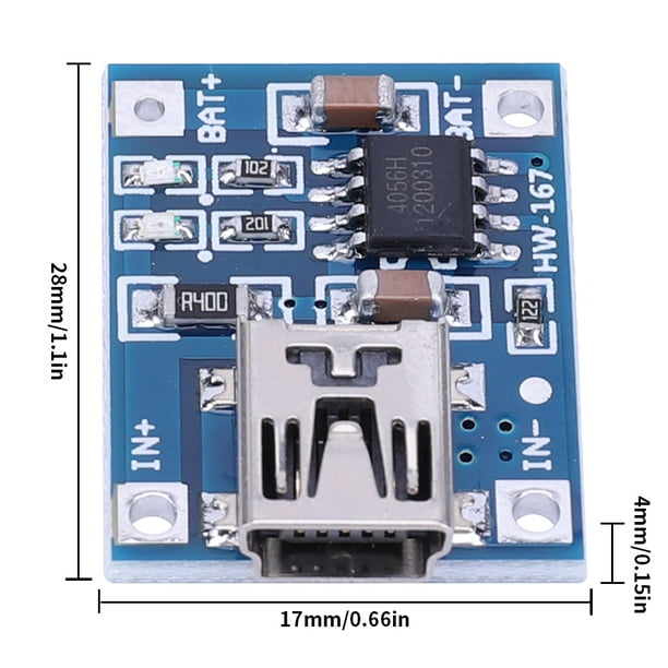 HW-167 10 Piezas] [mini Usb] TP4056 1A Batería Litio Placa Carga Especial Modulo Carga Bateria Litio Carga Mini 10pcs
