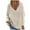 Beige, variant on Wyongtao Women's Pullover Sweaters Long Balloon Sleeve Waffle Knit Tops V-Neck Oversized Sweater,Wine XL