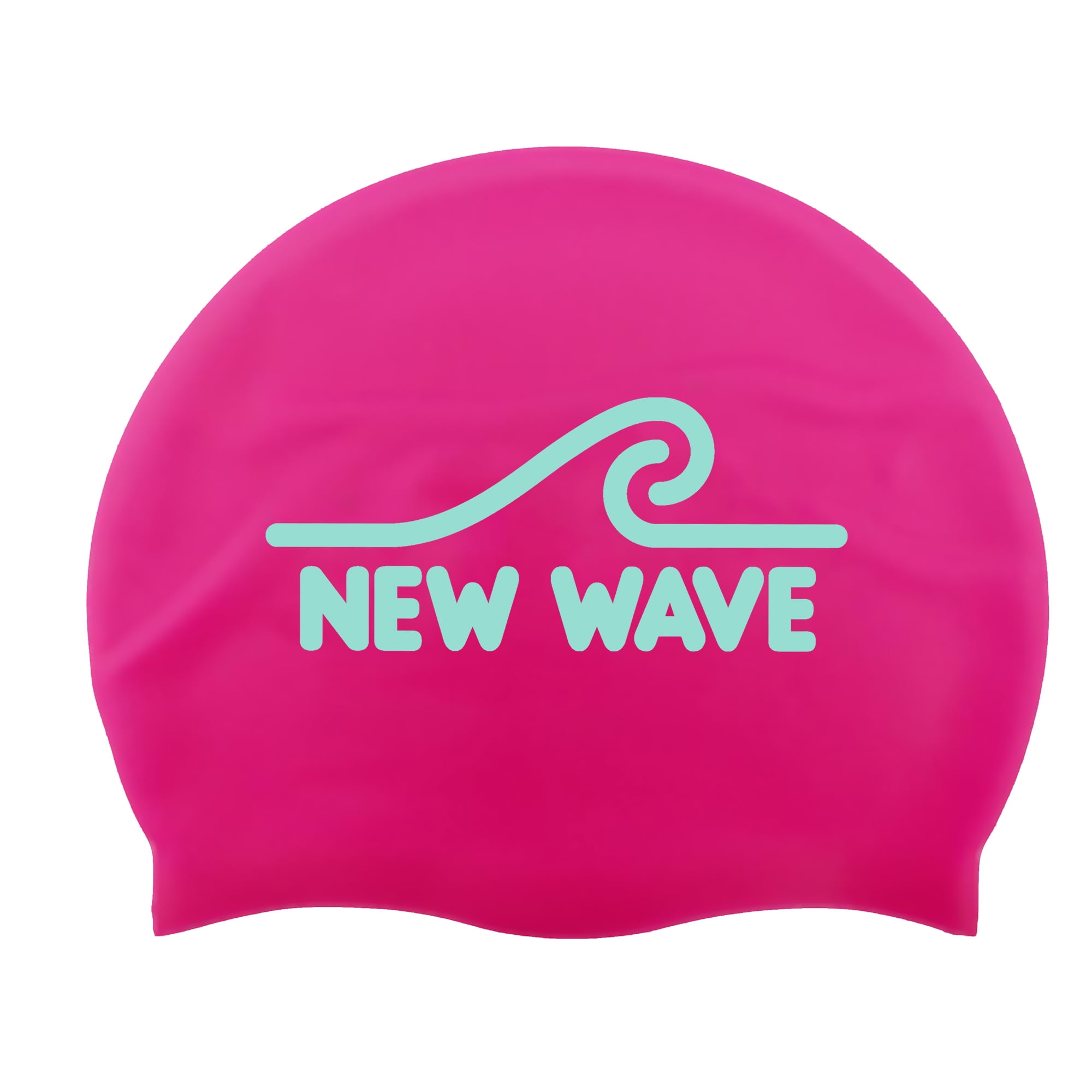 White Wave Sports Silicone Swim Cap  Pick Yellow or Gray 