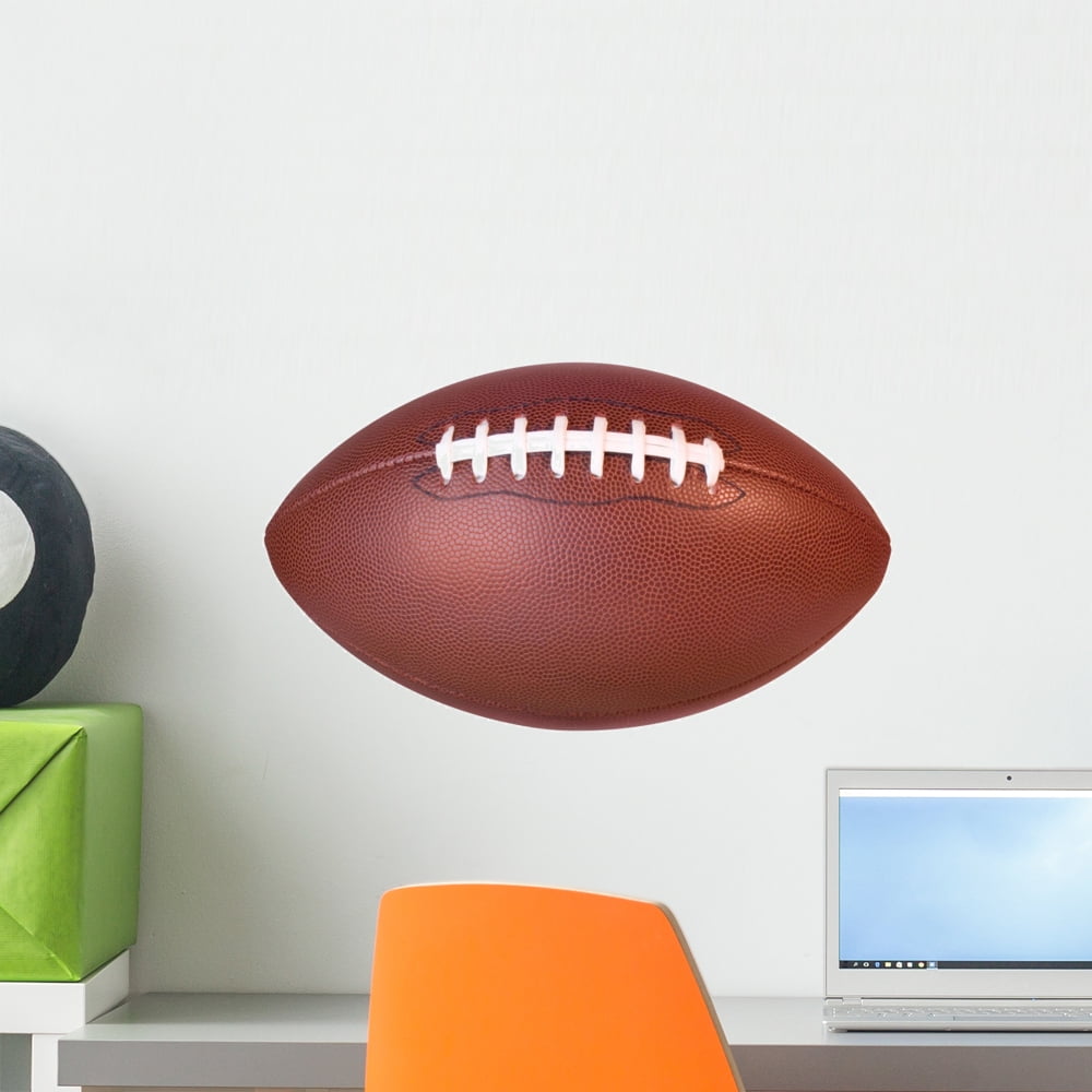Football Wall Decal by Wallmonkeys Peel and Stick Graphic (18 in W x 11