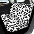 thumbnail image 4 of Pzuqiu Car Seat Covers Full Set Polyester, Compatible with Automotive Seats Auto Seats, for Truck Cars, Black and White Spots, 4 of 10