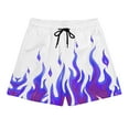 thumbnail image 4 of Birthday Gifts DDAPJ pyju Men's Novelty Swim Trunks 3D Flame Printed Beach Shorts Drawstring Elastic Waist Board Shorts Quick Dry Bathing Suit Swimming Shorts Dark Blue S, 4 of 9