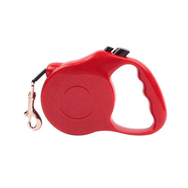 Correa retráctil para perro ilios innova color rojo 15 kg max