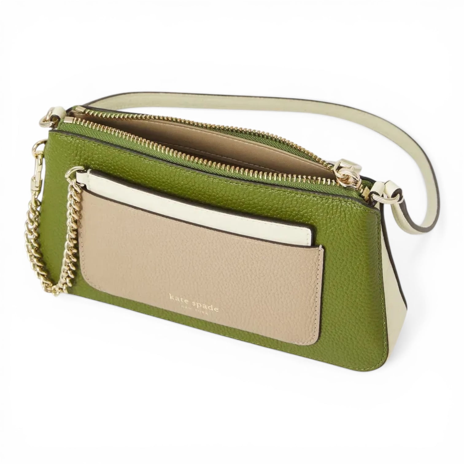 Kate Spade New York Women's Ava Small Pochette Bag (Green Multi)