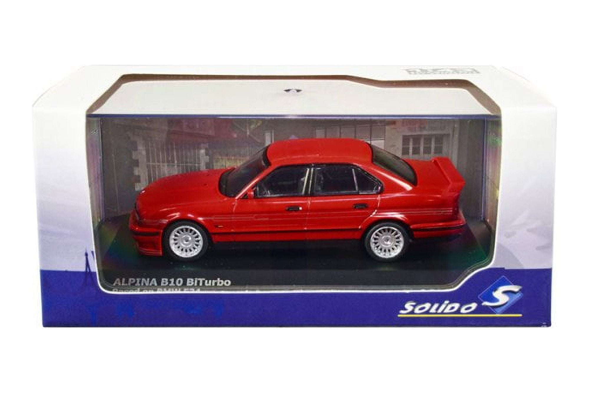 1994 BMW Alpina B10 (E34) BiTurbo, Red - Solido S4310402 - 1/43 Scale Diecast Model Car