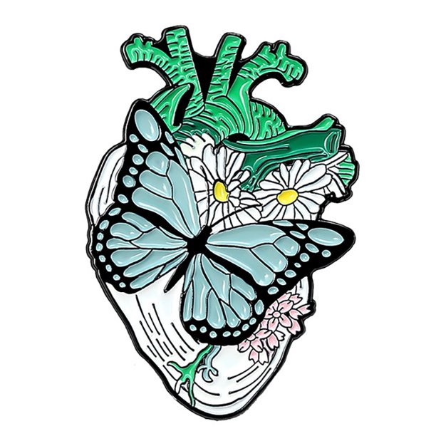 Broche De Metal Con Corazón De Dibujos Animados , Diseño De Cráneo , Género , Insignia , Joyería , Regalo Para Estudiantes De Medicina