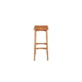 thumbnail image 3 of Taran Designs Harper Solid Wood Bar Stool in Brown, 3 of 5