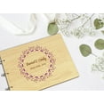 thumbnail image 5 of Darling Souvenir Personalized Engraved Laser Cut Wedding Guest Book Wooden Cover Sign-in Book Registry Guestbook Scrapbook-4D, 5 of 7