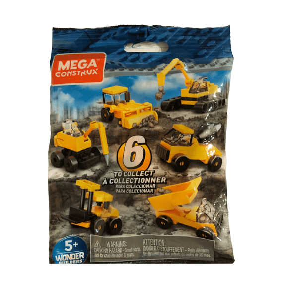 Mega Construx Wonder Builders Construction Equipment Blind Bag Building Set