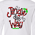 thumbnail image 4 of Inktastic Christmas Jingle All the Way with Music Notes and Holly Long Sleeve Youth T-Shirt, 4 of 5