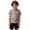 Khaki, variant on Bigetiay Boys Short Sleeve Shirt with Stand Collar Summer Casual Comfortable Athletic Top for Kids and Toddlers 6-7 Years