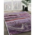 thumbnail image 2 of Ahgly Company Indoor Square Mid-Century Modern Pastel Violet Purple Oriental Area Rugs, 8' Square, 2 of 6