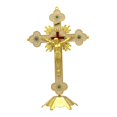 thumbnail image 1 of Figura de crucifijo de pie, colección de crucifijo de Jesús, crucifijo con soporte para oraciones, decoración del hogar, adorno coleccionable ,, 1 of 8