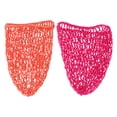 thumbnail image 1 of EeaseMX 2 gorros de red de ganchillo hechos a mano, gorro de dormir largo, protector de cabello (rosa, naranja, 1 pieza de cada color), 1 of 7