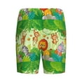 thumbnail image 5 of Naloa African Animals in the Jungle Men's Short Pajama Pants, Lounge Comfort Shorts with Elasticized Waistband and Side Pockets - 3X-Large, 5 of 9