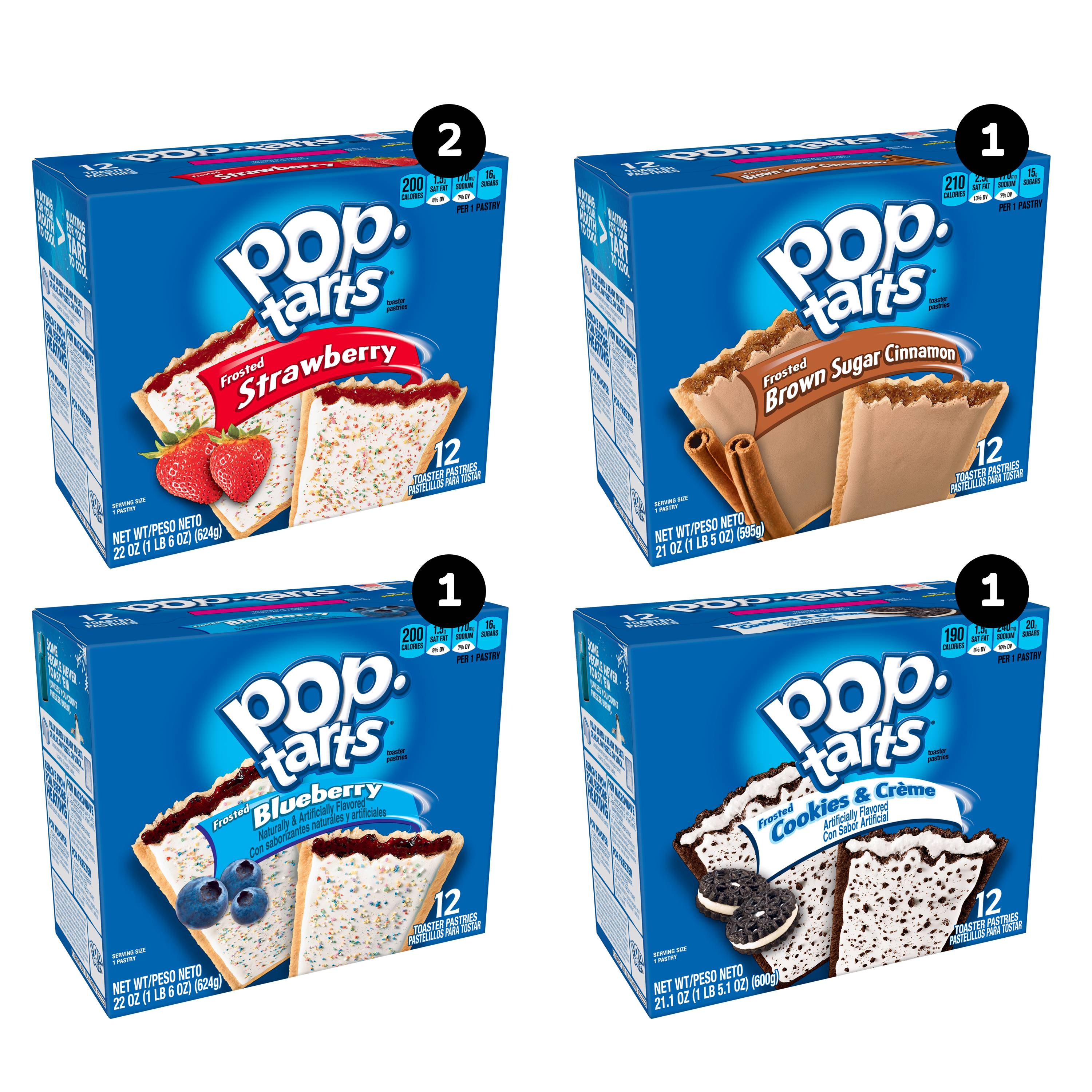 Pop Tarts Frosted Variety Pack 60 Toaster Pastries 24 Frosted Pop Tarts Frosted Variety Pack 60 Toaster Pastries 24 Frosted