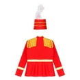 thumbnail image 2 of TiaoBug Kids Boys Circus Ringmaster Costume Tassel Red Jacket Halloween Tailcoat Red-B 8, 2 of 7