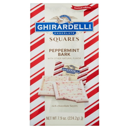 ghirardelli chocolate squares peppermint bark 7 9 oz walmart christmas clearance 75