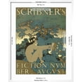 thumbnail image 5 of Art.com Scribner's Fiction Number. August Art Print by Maxfield Parrish, White Frame Wall Art, 23" x 29", 5 of 5