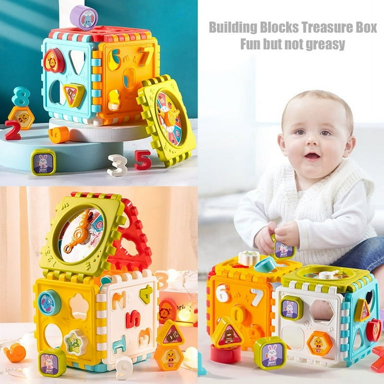 SAYLITA 6 in 1 Activity Cube Educational Musical Toy for Toddlers 1 3 Years Learning Development with 6 Activities Walmart