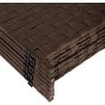 thumbnail image 3 of Legacy Decor Bamboo Weave Design Fiber 4 Panel Room Divider, 71" Tall, Brown Color, Freestanding, 3 of 6