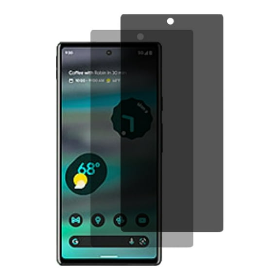 AISELAN [2 Pcs] 9H Hardness Anti-Scratch Anti-SPY Privacy Screen Protector Tempered Glass for Google Pixel 6a