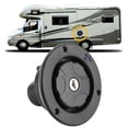 thumbnail image 1 of Bouchon d'Entrée d'Eau Rond à Gravité, Port de Remplissage d'Eau Stabilisé pour RV Résistant à l'Usure Verrouillable Facile à Installer Noir pour Caravane pour Réparation, 1 of 7